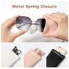 MEIBOOCH Squeeze Top Sunglass Case, New Organosilicon Soft Leather Eyeglass