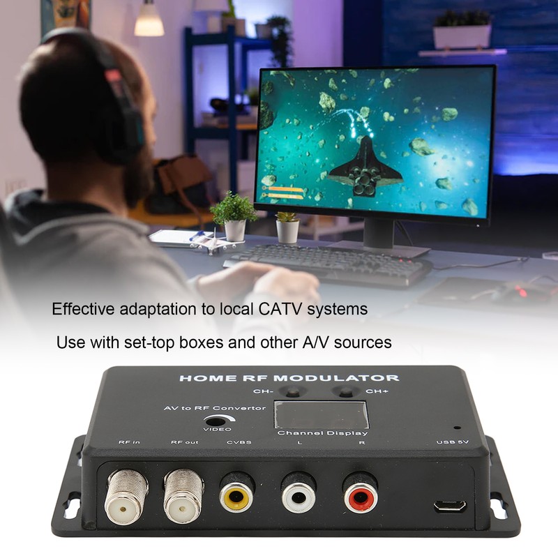 M70RV TV Link Modulator Support PAL/NTSC Professional AV to RF