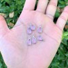 10pcs July Ruby Birthstone Charms 14x8mm Teardrop Crystal Beads Silver