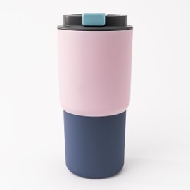 asobu 22oz Extra Large Ceramic-Lined Travel Mug with No Metal Taste-Keeps Flavors True (Pastel Pink)