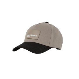 KARL LAGERFELD JEANS Men's Box Logo Two Toned Cap, Desert Taupe, One Size, Desert Taupe, Unit size