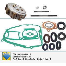 Clutch Kit & Inner Hub & Outer Pressure Plate With Complete Gaske for Yamaha Blaster 200 YFS200 1988-2006