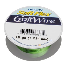 Soft Flex 18 Gauge Craft Wire Permanently Colored Copper Wire - Scratch Resistant Artistic Wire