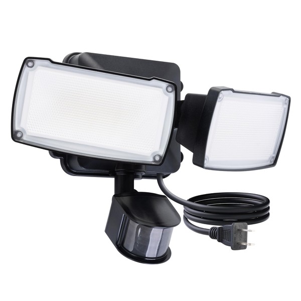 LUTEC 21W Plug in Motion Sensor Light Outdoor, Flood Lights