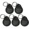 Keysy Rewritable RFID Key Fobs (5-Pack, Black)