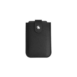 wumio Slim Card Case, Drawer Type, Black, PU Leather, Holds 10 Cards, Small, Slim, Compact, IC Cards, Credit Cards, Work or School, Simple, Wallet, Pass Case, Black