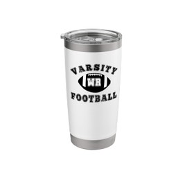 Varsity Football Team Wide Receiver Stainless Steel Insulated Tumbler