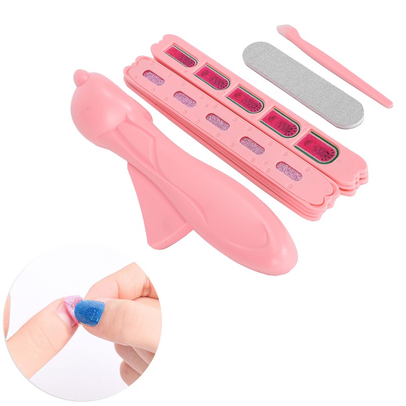 Nail Stamper Machine Set Nail File Nail Glitter Stickers Children