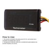 Motorcycle Tachometer DC 12V Ultra Thin LCD Waterproof Backlight for