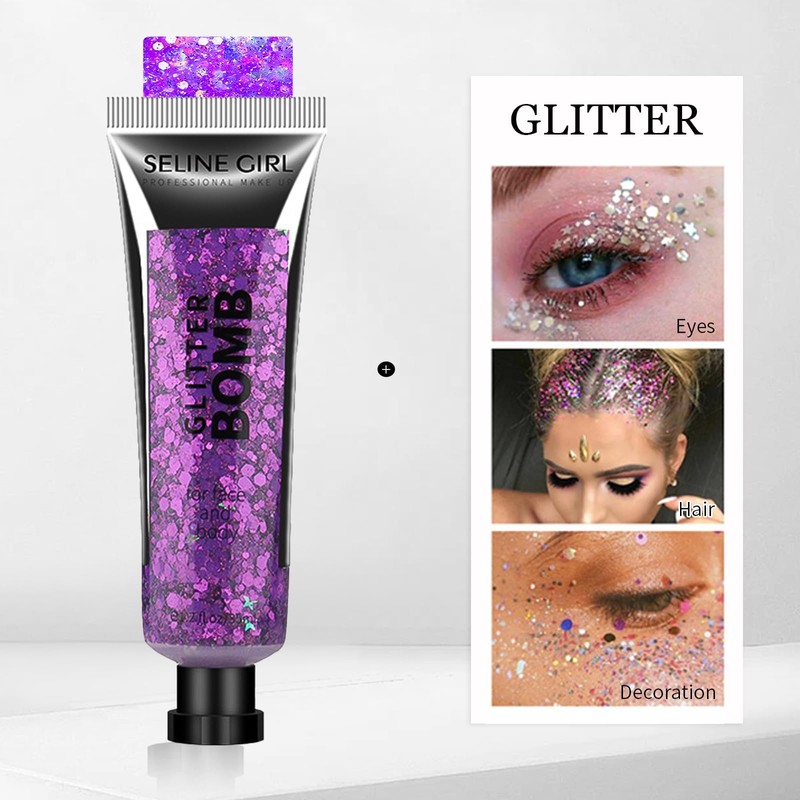 Qwesure Xixi Liquid Eyeshadow Long-Lasting Waterproof Glitter Eyeshadow Set Glitter
