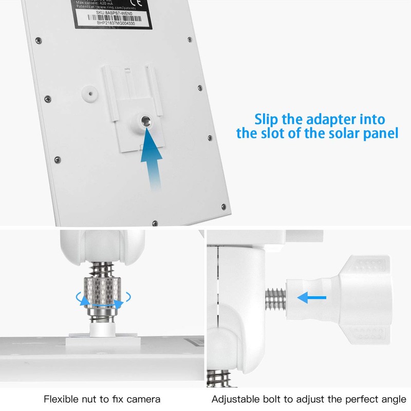 HOLACA Ring Accessories Gutter Bracket for Ring Solar Easy Installation