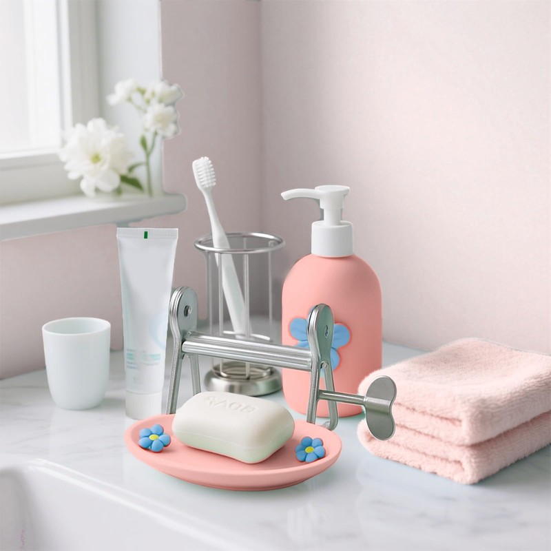 Zvorgath Toothpaste Squeezer, Stainless Steel Tube Squeezer - Key Roller