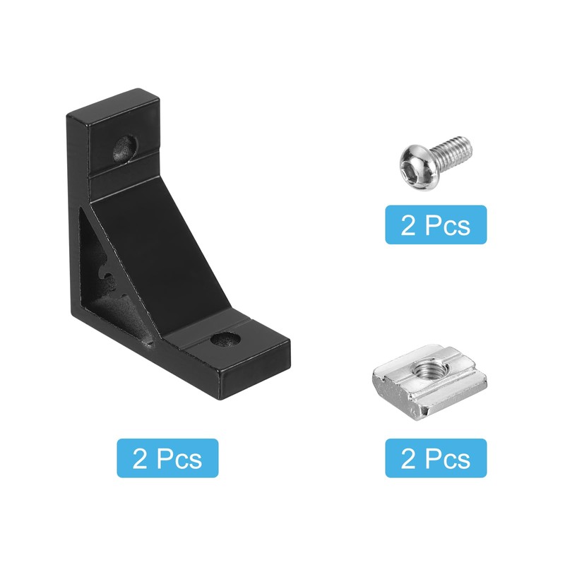 QUARKZMAN Set of 2 90 Degree Angle Aluminium Profile Corner