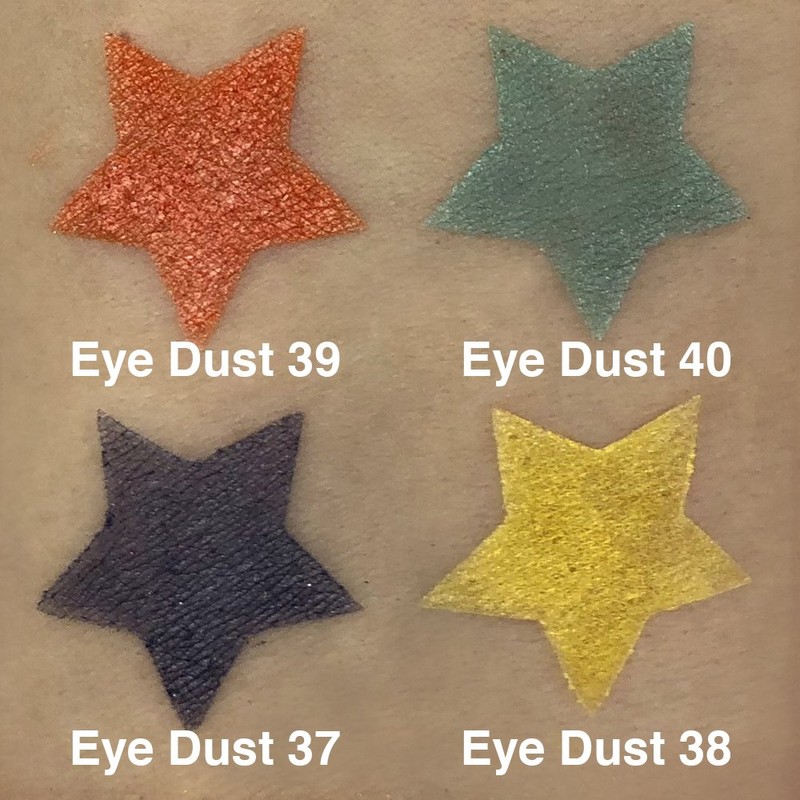 Eye dust number 38, loose powder cosmetic pigment eye shadow.