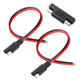 LeTaoXing 14AWG SAE Connector Extension Cable 14 Guage SAE Quick Connector Disconnect Plug SAE Power Wire for Automotive RV Cars Tractor Motorcycle Solar Panel 1FT (2Pack)