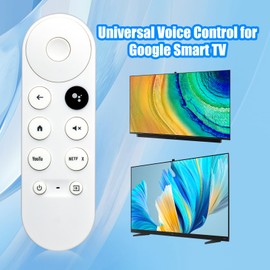 Replacement Voice Remote Control for Google Chromecast 4K Snow Snow Streaming Media Player G9N9N GA01409-US GA01919-US GA01920-US GA01923-US (Remote Control Only)