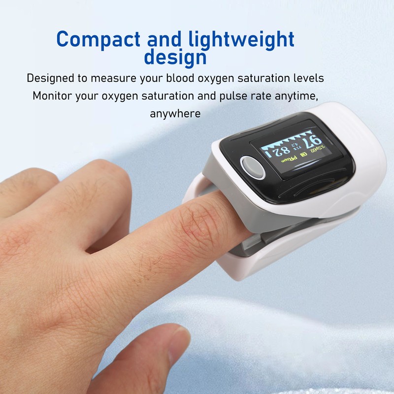 Fingertip Pulse Oximeter Heart Rate Measurement Blood Oxygen SpO2 Saturation