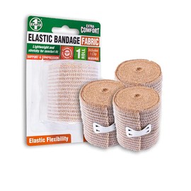[4PCE] 1st Care Fabric Medical bandages, Flexible and Breathable, Easy to Apply and Remove, Promote Healing and Protect Wounds -5M