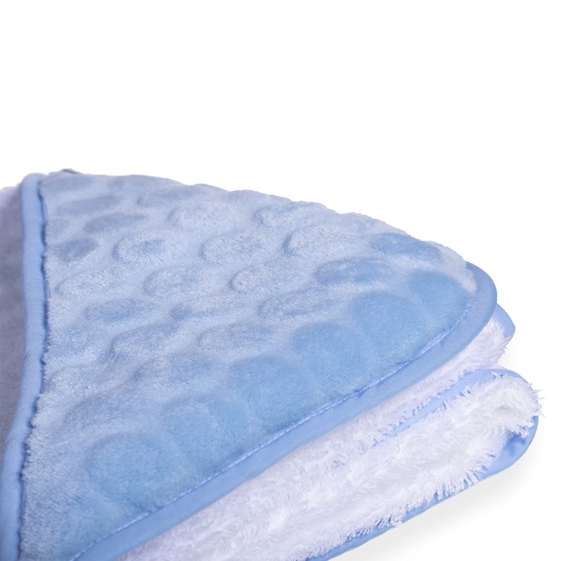 Clair de Lune Marshmallow Hooded Towel (Blue), 70 x 70