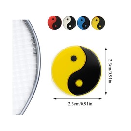 OHYER Pack of 12 Tennis Shock Absorbers Tennis Racket Shock Absorber Tennis Vibration Damper Tennis Damper Racket Shock Absorber for Tennis Racket Squash Racket Reduces Racket Vibration (4 Colours)