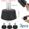 3 Pcs Tripod Foot Pad Tripod Accessories Rubber Butcher Replacement