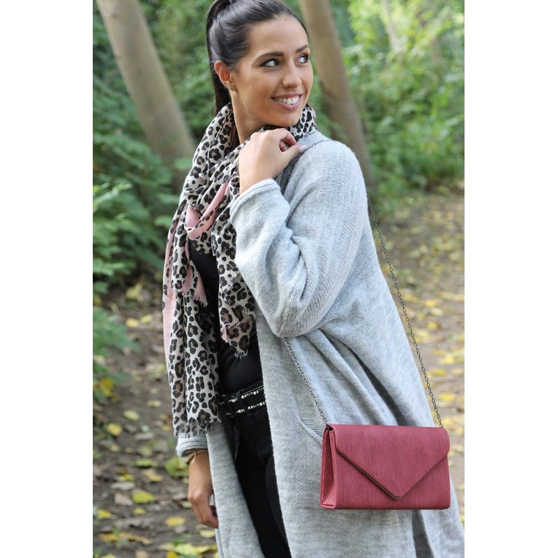 styleBREAKER 01017082 Women's Scarf with Leo Pattern, Coloured Stripes and