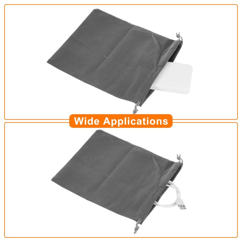 sourcing map 5pcs Headphone Pouch, Headset Carrying Bag, Portable Headphone