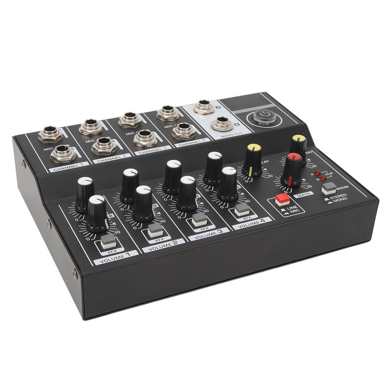 8 Channel Sound Mixer Sound Board Console 2 Modes Aluminium