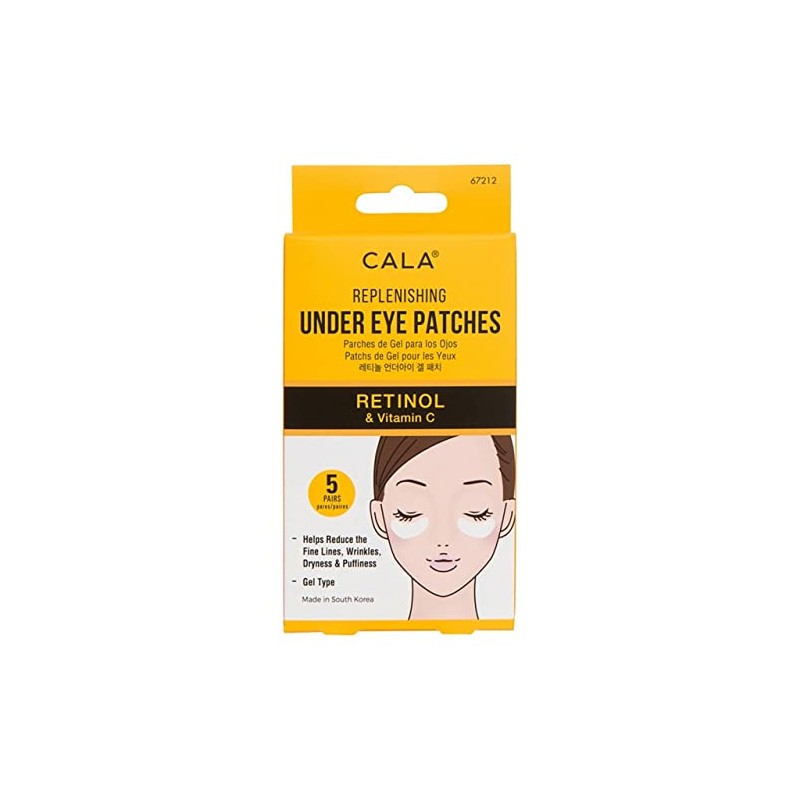 UNDER EYE PATCHES: RETINOL & VITAMIN C (5/PK)