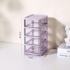 Verve Jelly Mini Storage Tower 4 Tier Plastic Storage Box