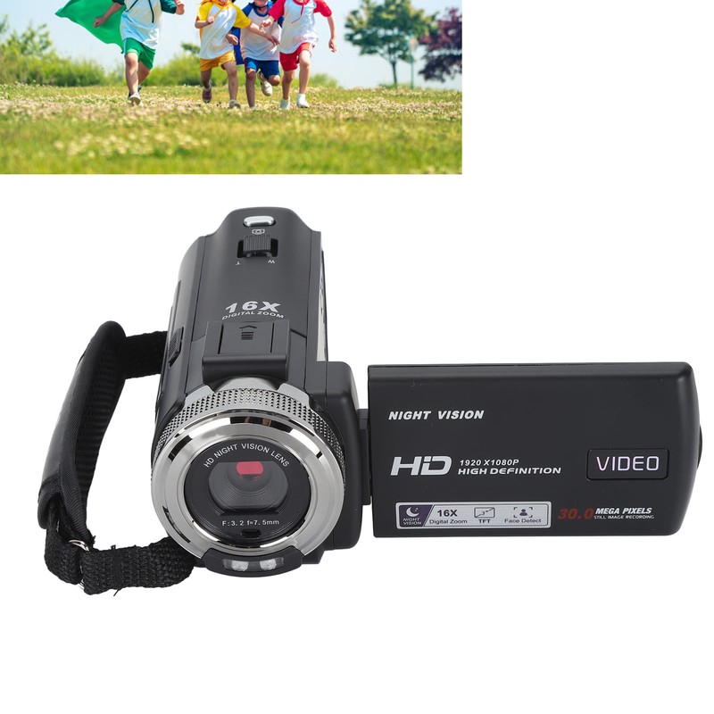 Video Camera Camcorder 30MP 1080P HD 3 Inch TFT LCD