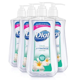Dial Antibacterial liquid hand soap, white tea, 11 ounce (Pack of 4), 4 Count