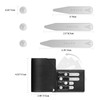 AOLVO Stainless Steel Collar Stiffeners with 6 Magnets, Magnetic Collar