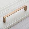 KNOKLOCK 6 Pack 5 Inch(128mm) Cabinet Pulls Square Champagne Bronze