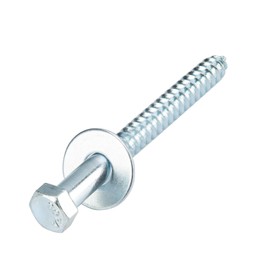 HROMIGRY 1/2" x 5" Lag Bolts (25 Pcs) 1/2 inch Lag Screws for Wood, Heavy Duty Hex Head with Washers, Zinc Plated