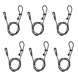 SOVLLIS Kayak Paddle Leash Fishing Rod Paddle Leash Paddle Leash Paddle Leash Safety Rod Bungee Rod Holder for Kayaking Boating Canoeing Fishing Pole Rod 6Pcs