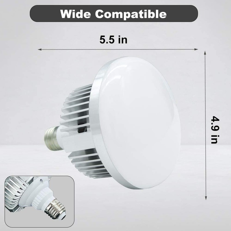 MOUNTDOG 85W 5700K E27 Socket LED Bulbs with Remote LED