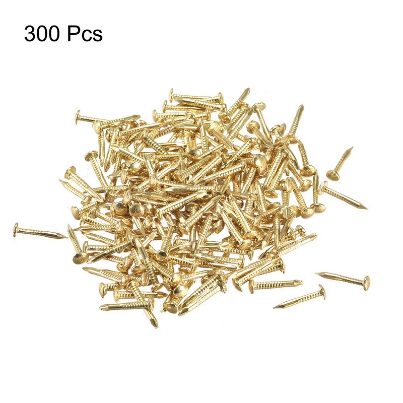 sourcing map Pack of 300 Small Tiny Hardware Nails 1