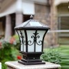 Outdoor Post Light Garden Driveway Solar Power Pillar Lamp Fence