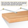 cersaty Pack of 10 Invisible Shelf Brackets, 130 mm Concealed