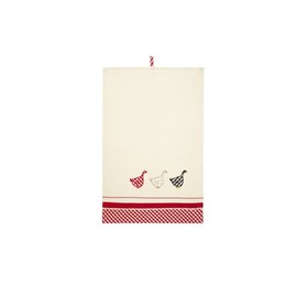 Gingham Geese Cotton Tea Towel
