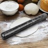 HESHIBI Marble Rolling Pin with Stand, 15.7" Black Stone French