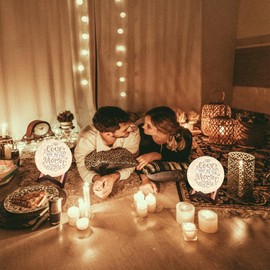 Mydethun Engraved Moon Lamp for Mother's Day Gift, 16 Colors Ideal Gift for Mom, Granny, Wife. Gift for Birthday, Christmas, and Home Decor Piece, with Remote Control and Wooden Base, 5.9 inch