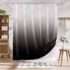 AmazerBath AmazerBath Shower Curtain, Cloth Ombre Black Shower Curtain Sets