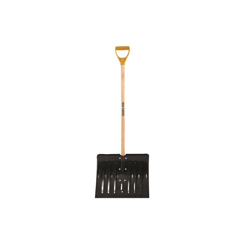True Temper 1640700 Steel Snow Shovel with D-Grip Hardwood Handle