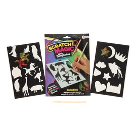 Toi-Toys 47151Z Note Sheets Scratch Foil 'Rainbow Colors' + Template No Aplica Creative Activities, Colourful