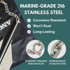 Anchor-Man Stainless Steel Boat Anchor Chain, Marine Grade, High Break