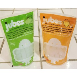 Jubes [6 Pouch × 8.9oz] Jubes Coconut Gel Nata De Coco (Pandan) Original, Mango Flavor - 6 Packs (Lychee)