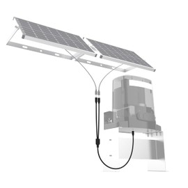 Blütezeit Solar-Powered Sliding Gate Opener System Adapter Kit - 2.3FT Dual-Port DC Link Harness for ME-GO-600 Motor, Auxiliary Panel Integration