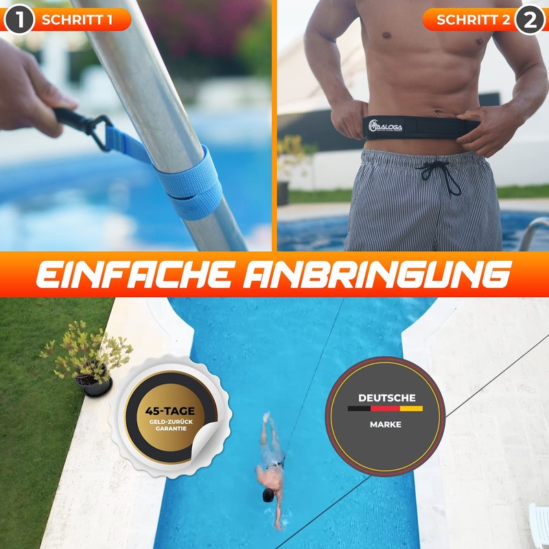 TAALOGA® Swimming Belt | Swimming in the Spot Without Countercurrent